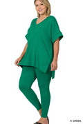 ..0810 Plus Microfiber Lounge Wear 2pc Set SI-19305