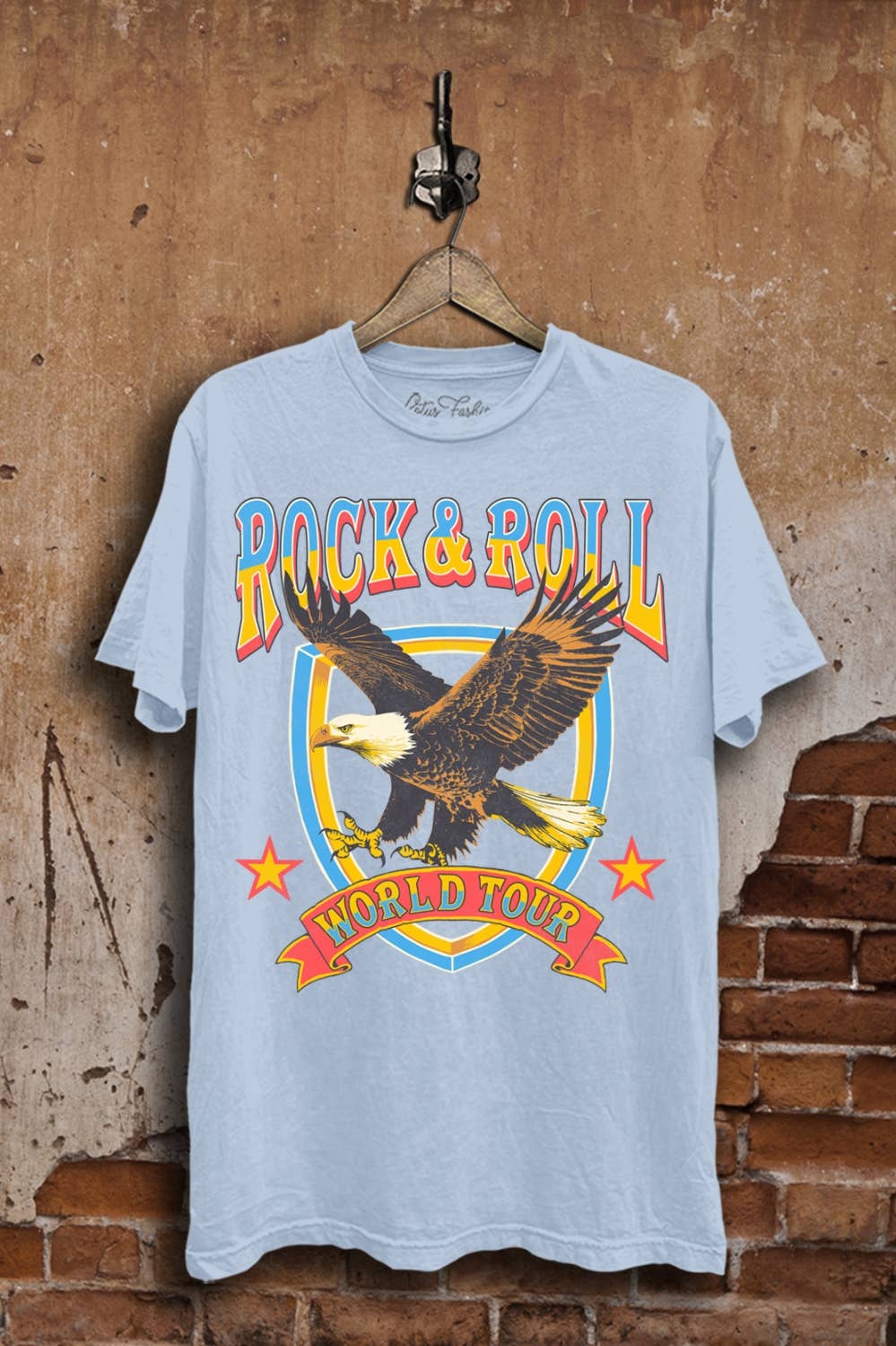Rock and Roll World Tour Eagle Graphic Top