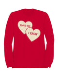 Heartfelt Love Quote Design Men's Sweatshirt