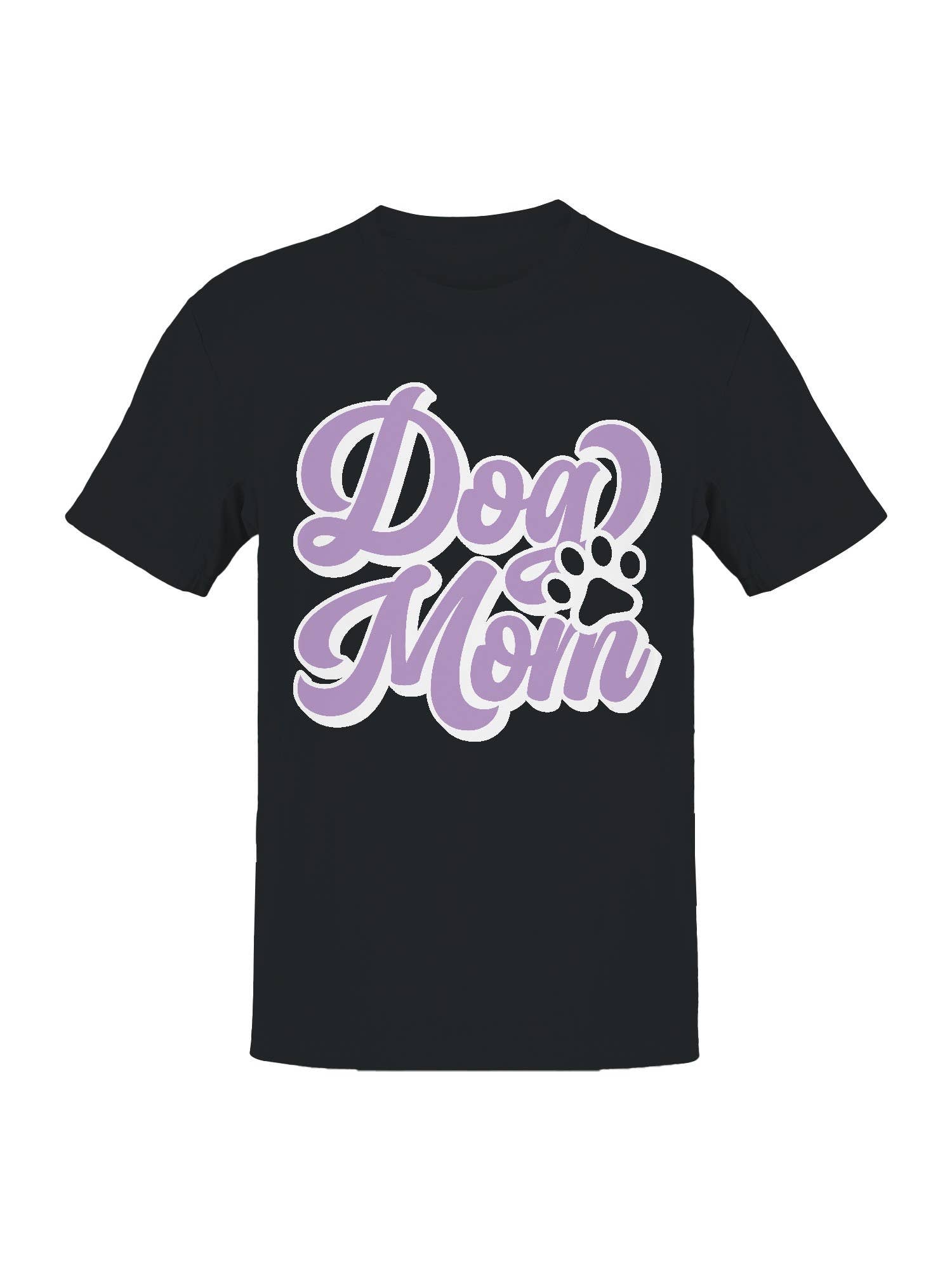 Proud Dog Mom Paw Print Design Women's T-Shirt