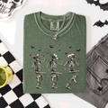 Dancing Cowboy Skeletons, Halloween Bats T-Shirt