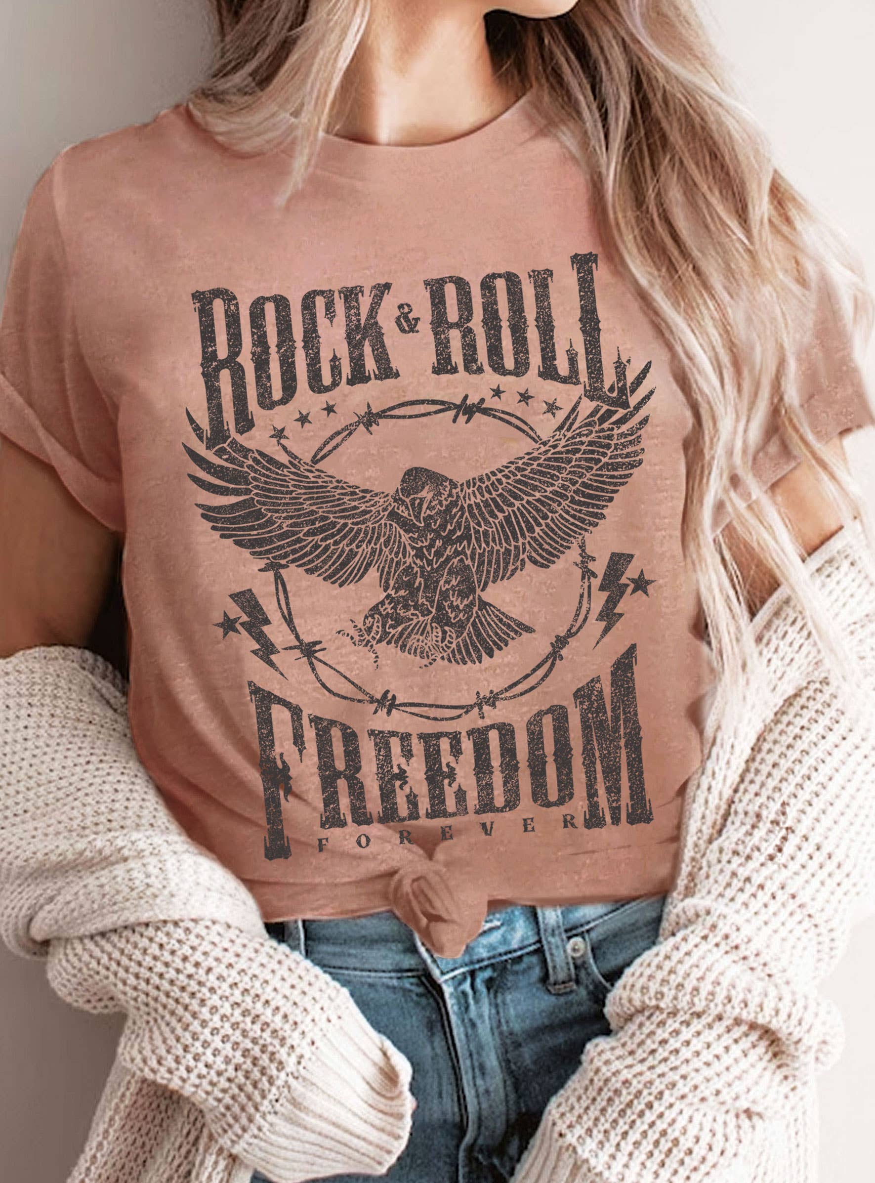 Rock and Roll Freedom Graphic Tshirts