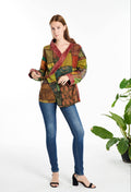 Long-Sleeves Wrap Top (TH-1800)