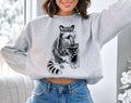 Raccoon Drinking Iced Coffee - Funny Animal Sweatshirt
