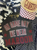 On Fridays We Wear Maroon Tee