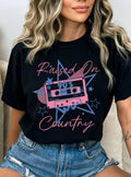 Raised On 90's Country Graphic Tshirts