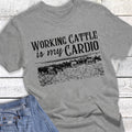 Western Funny Working Cattle Cardio Graphic Tee