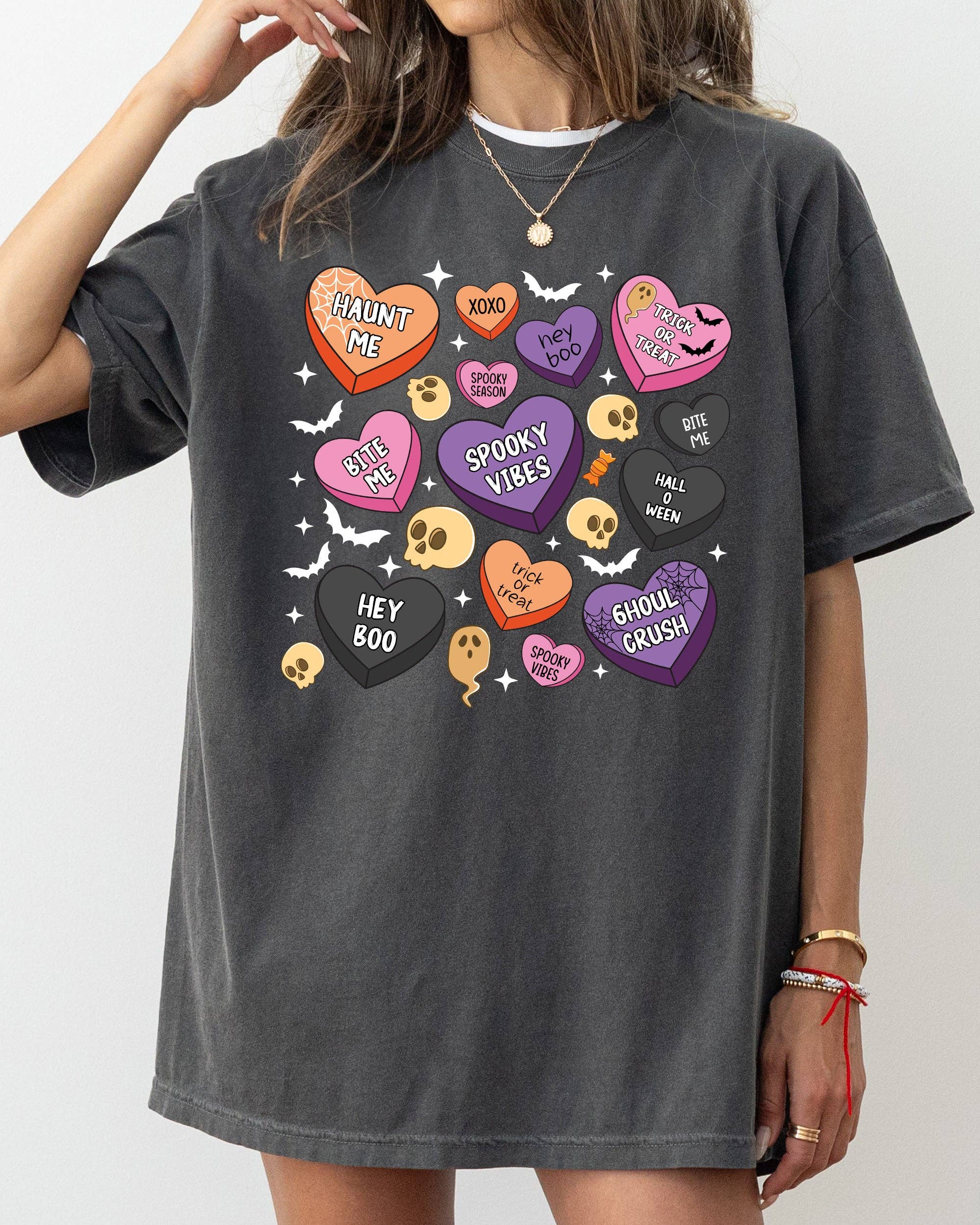 Halloween Candy Hearts, Trick or Treat, Haunted, Cute Shirt