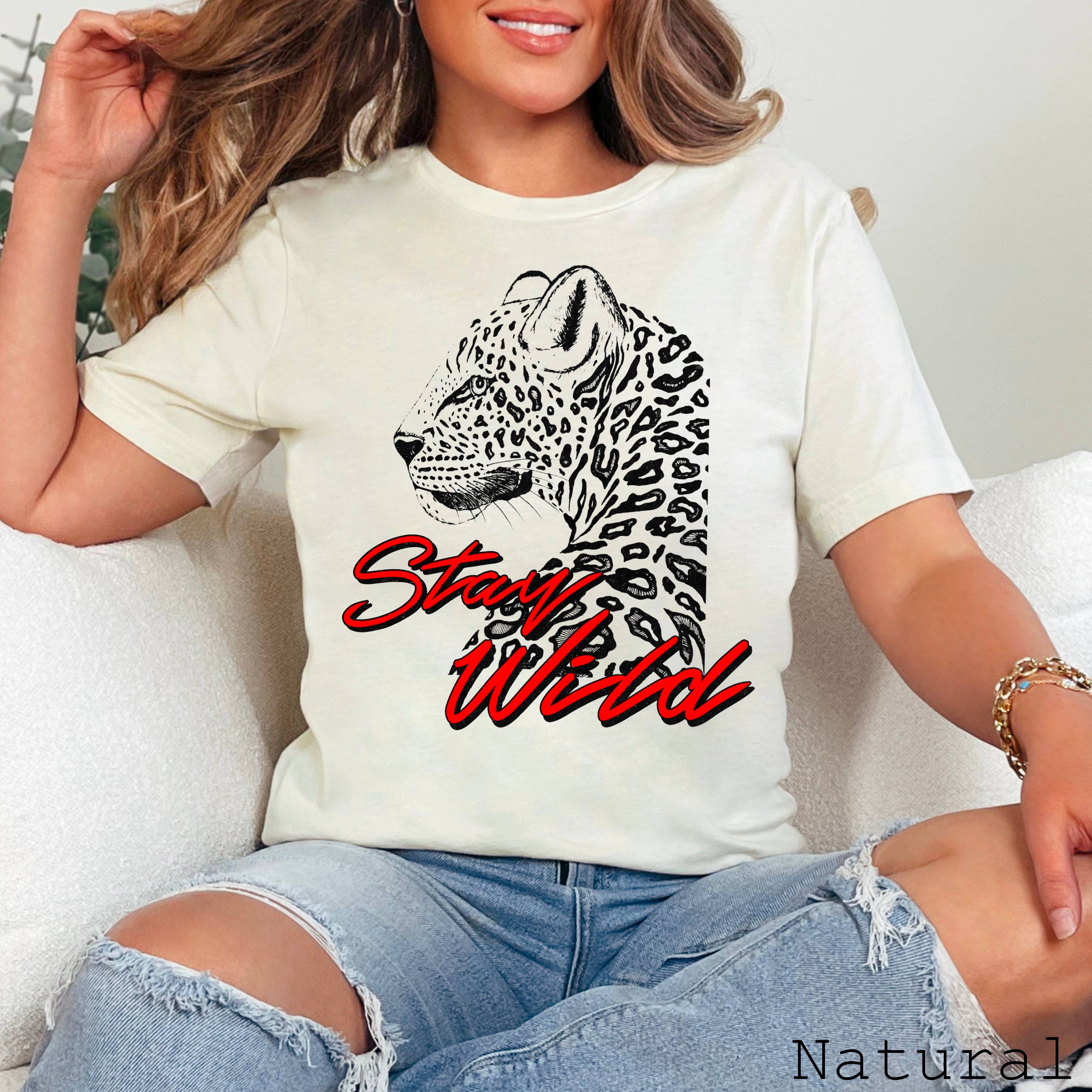 Stay Wild Grunge Retro  Graphic Shirt | Bella Canvas Tee