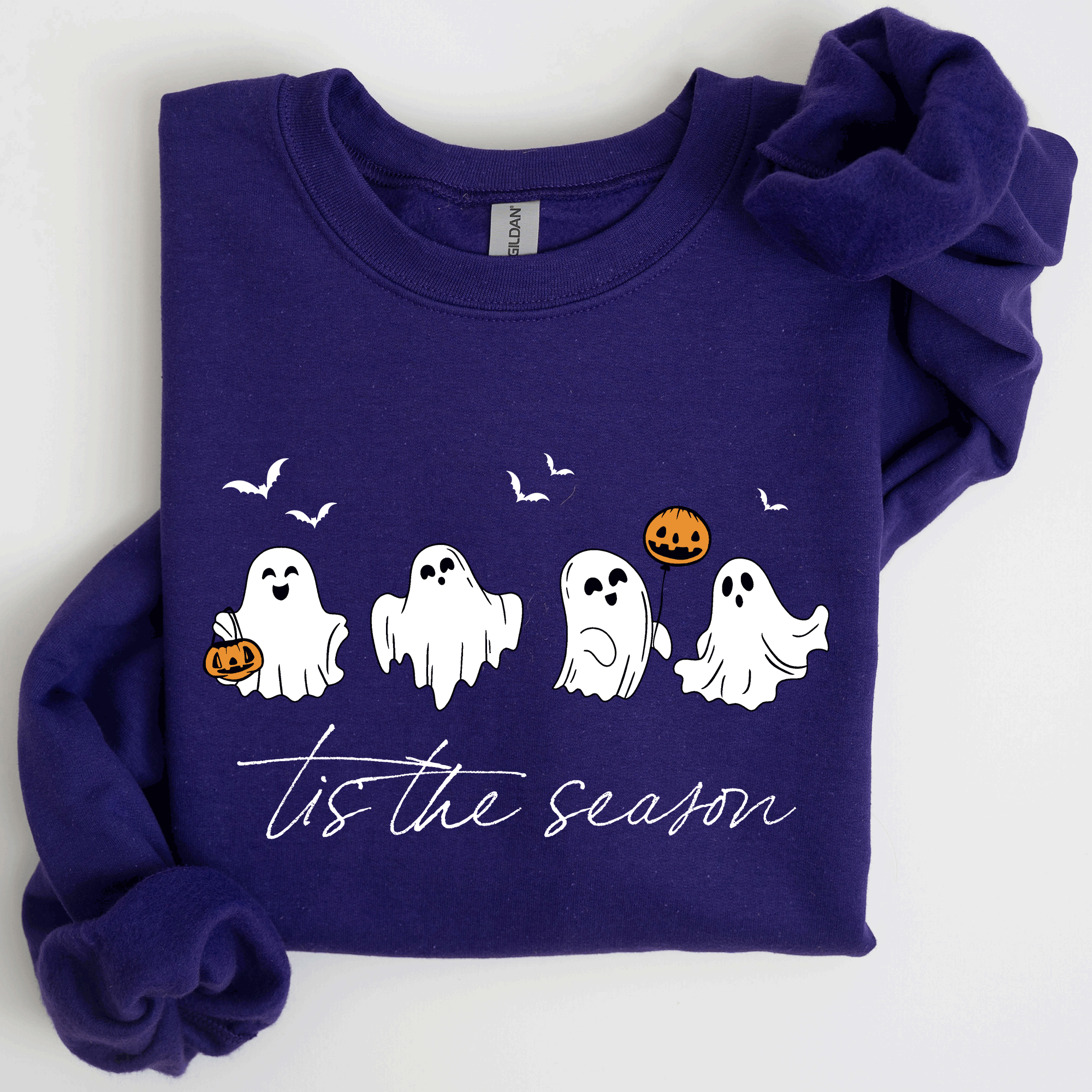 Tis the Season, Cute Ghosts, Halloween Sweatshirt