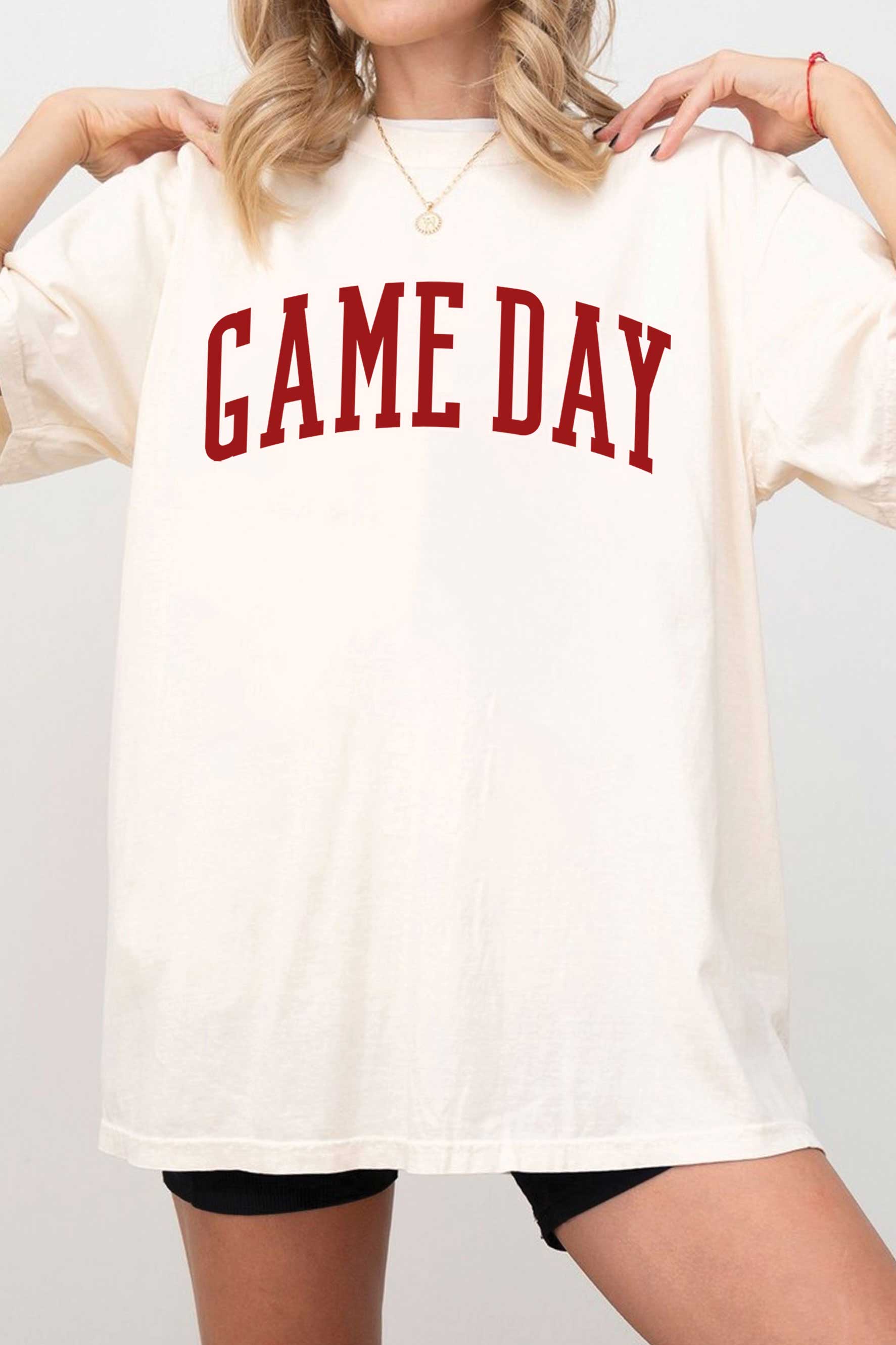 Game Day Puff Oversized Graphic Tshirts