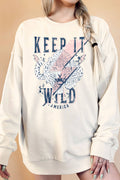 Keep It Wild Leopard Oversize Graphix Terry Sweatshirts