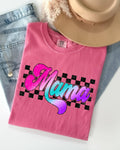 Groovy Mama, Checkered, Lightening, Mother, Mom, Retro Shirt