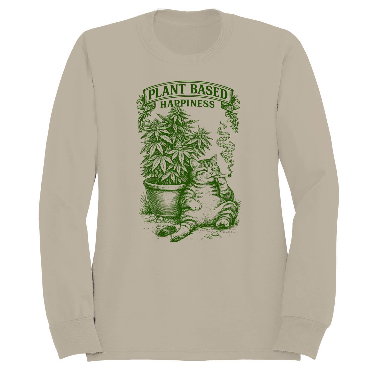 Plant Based Happiness Men's Sweatshirt