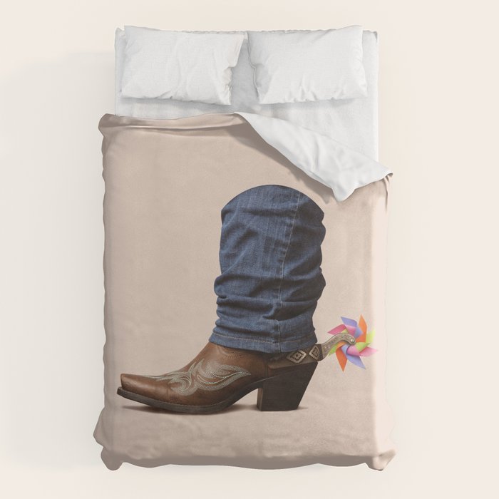 Funny Cowboy  Duvet Cover Gallery Image 6