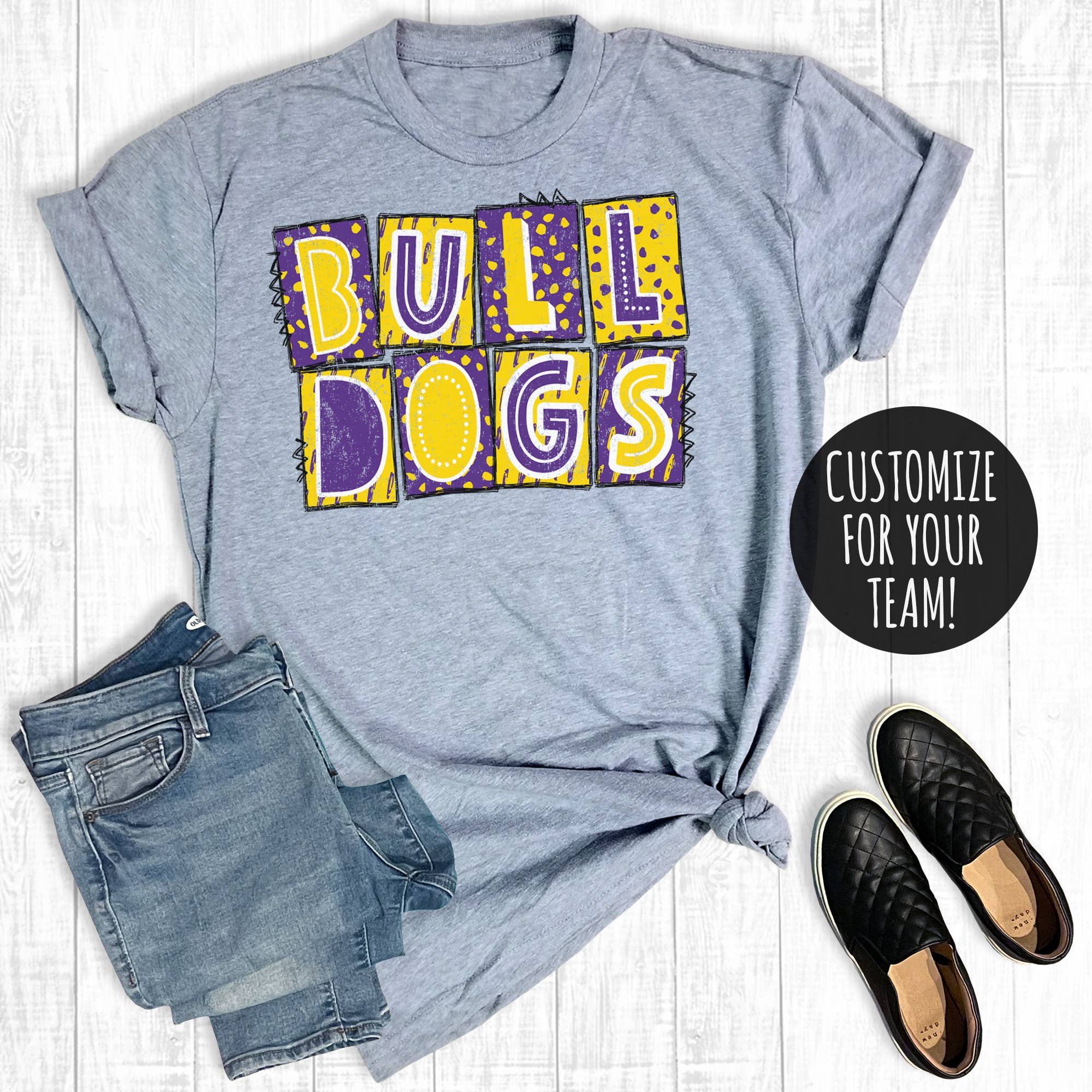 Custom Football Gameday Spiritwear Boxes Graphic Tee