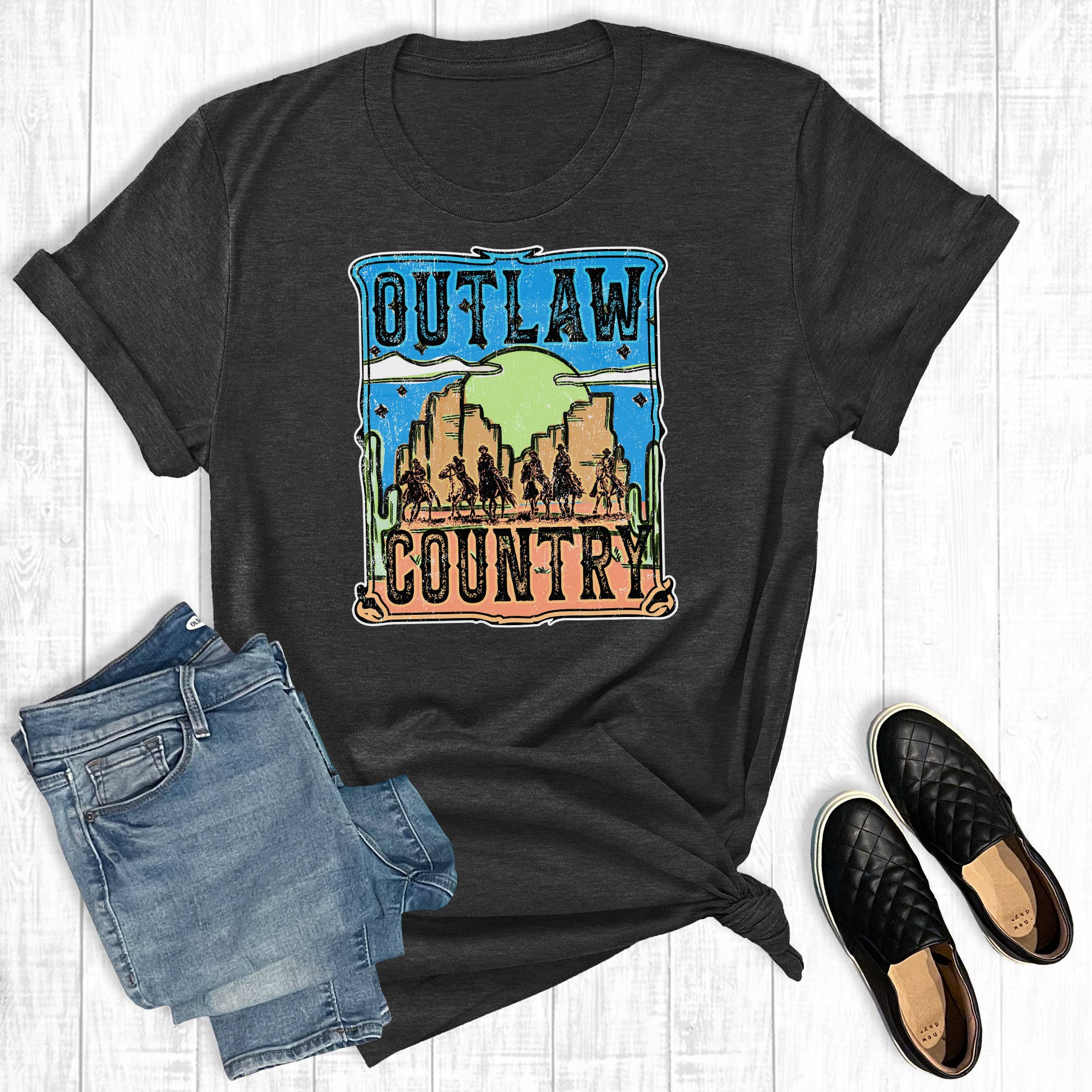 Western Outlaw Country Graphic Tee