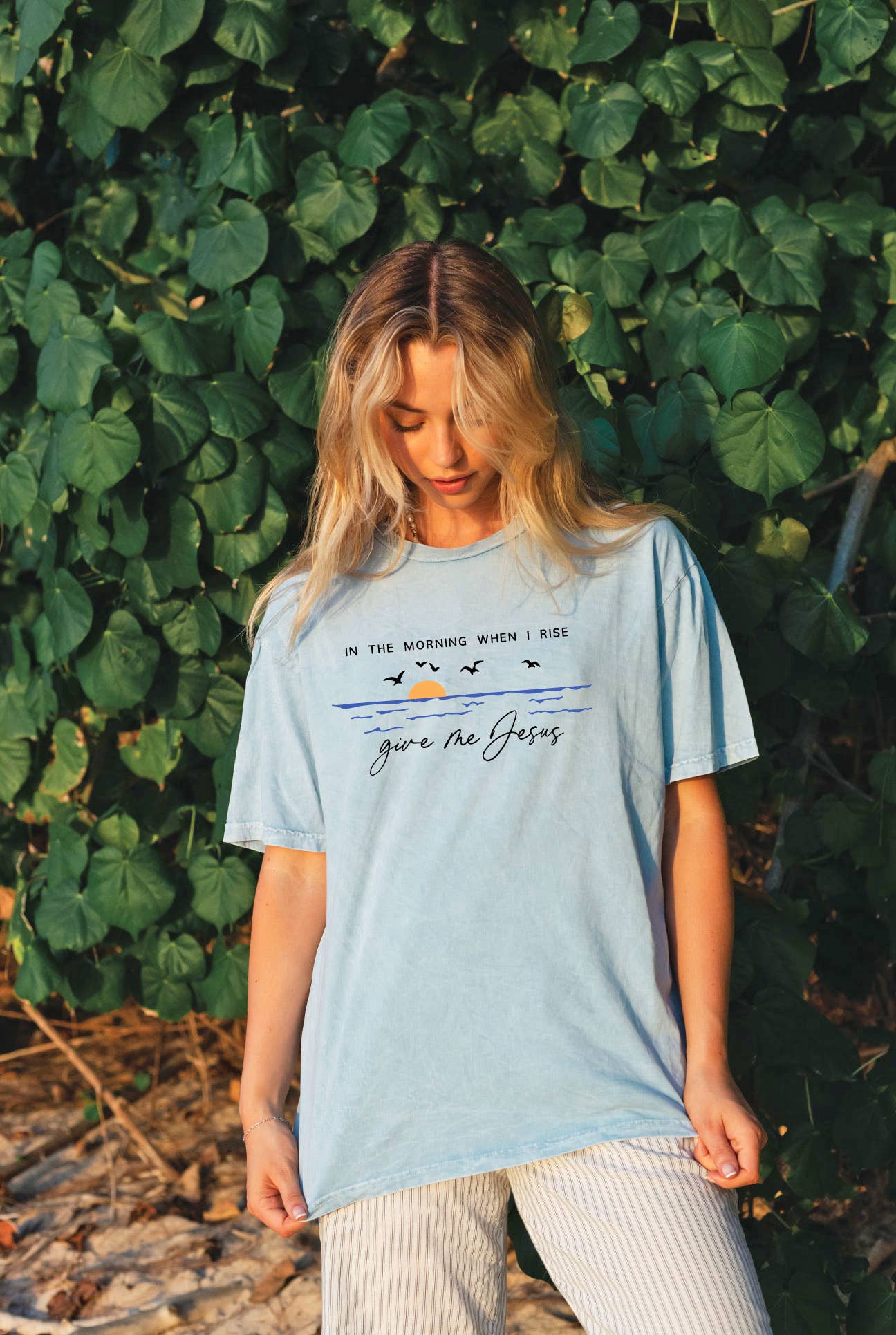Give Me Jesus Mineral Washed Graphic Top