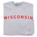 Wisconsin Curved Logo Crew Sweatshirt