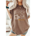 Coffee Lover Club  Graphic Oversized Tee