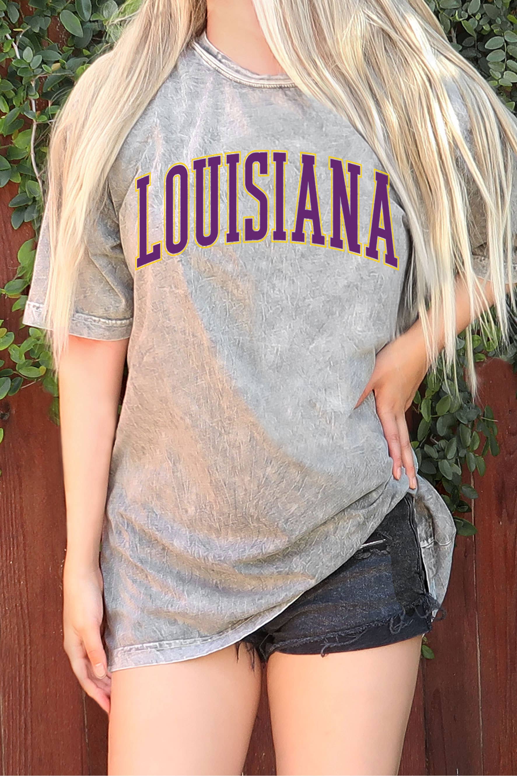 Louisiana Puff Oversize Mineral Graphic Tshirts