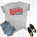 July 4th America the Beautiful Mineral Wash Graphic Tee