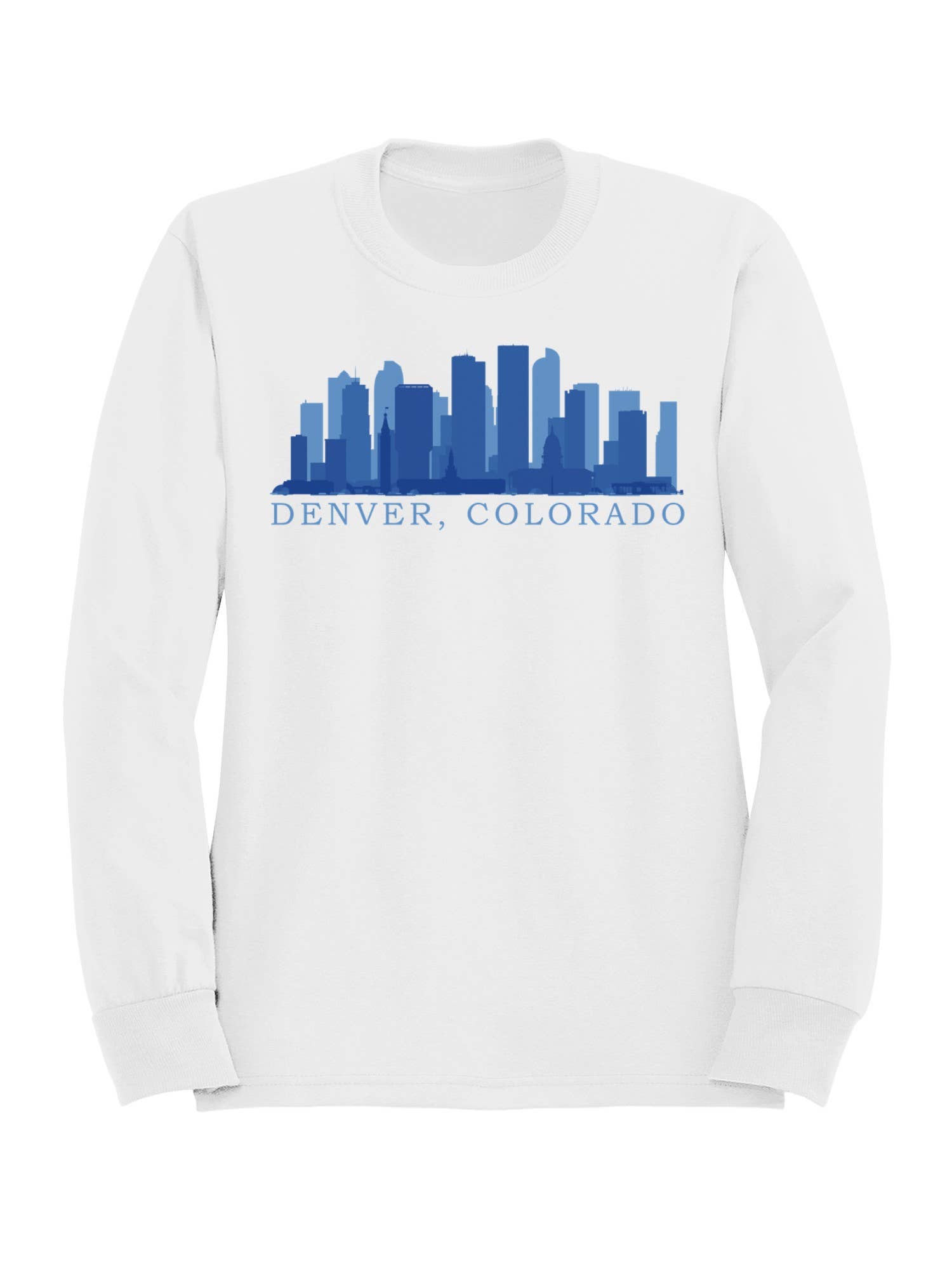 Denver Colorado Skyline Art Women's Sweatshirt