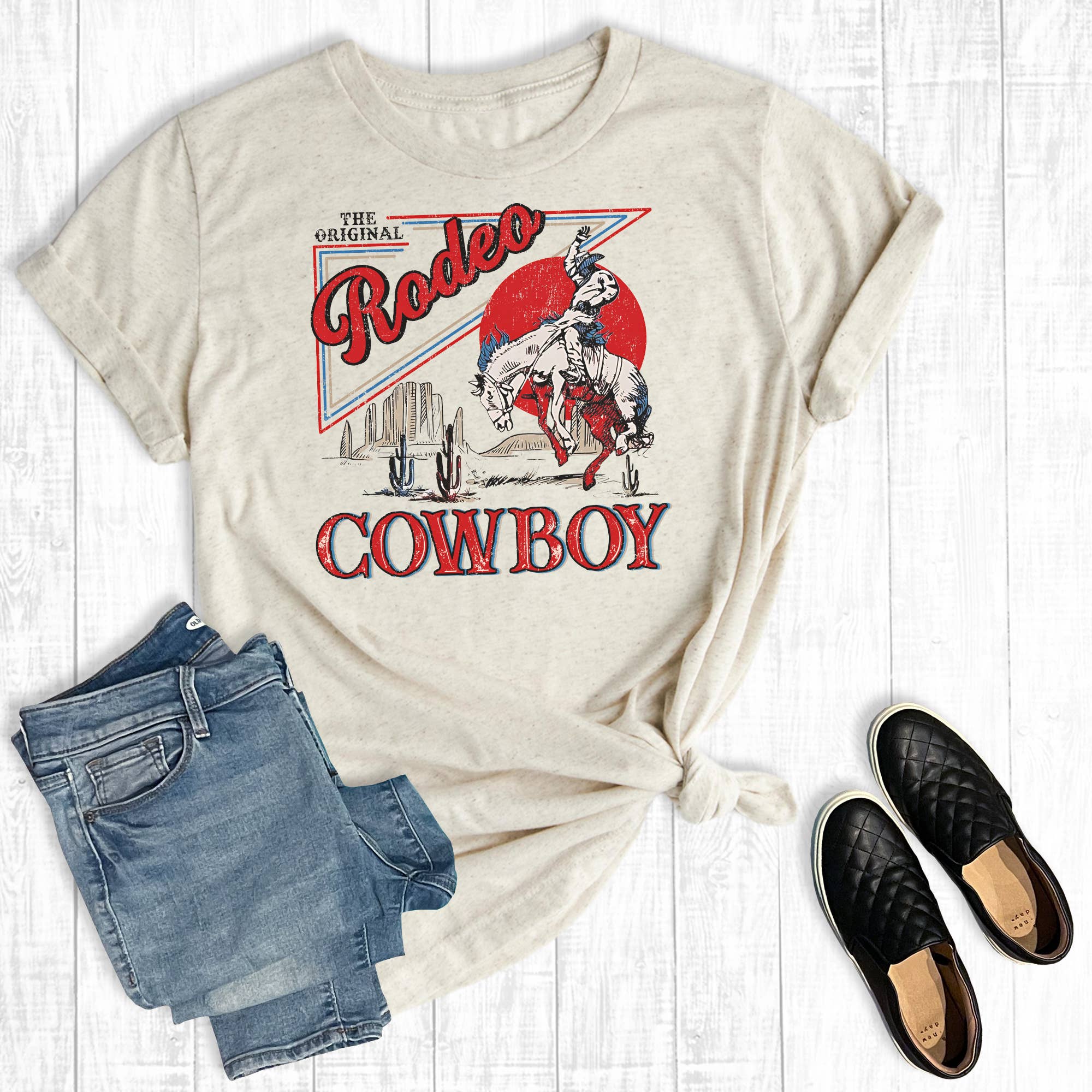 Western Rodeo Cowboy Graphic Tee