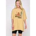 Desert Vibes  Vintage Graphic Oversized Tee