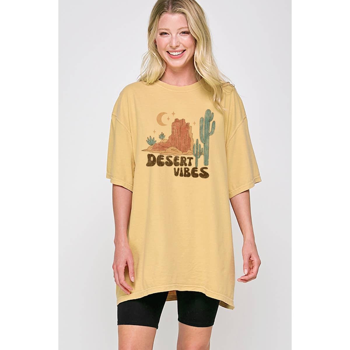 Desert Vibes  Vintage Graphic Oversized Tee