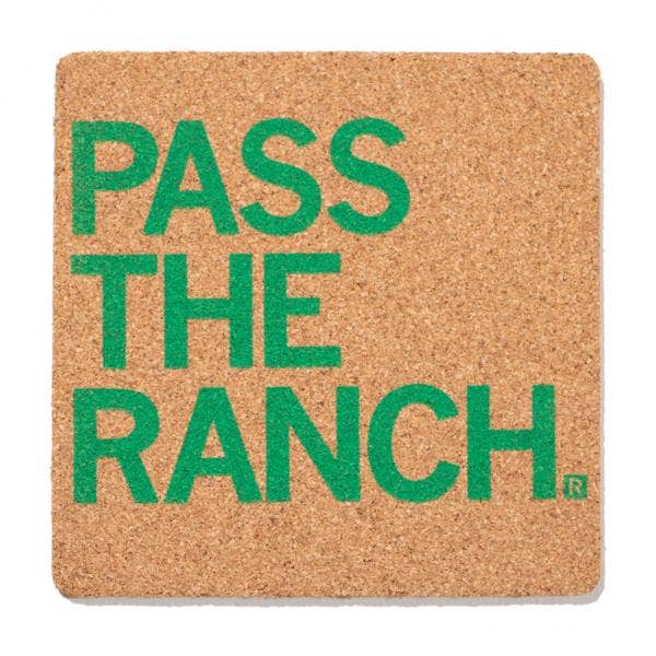 Pass the Ranch Cork Coaster
