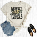 Summer Vacation Respect the Locals Graphic Tee