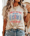 Land of the Free Wreath Tee | Patriotic T Shirt