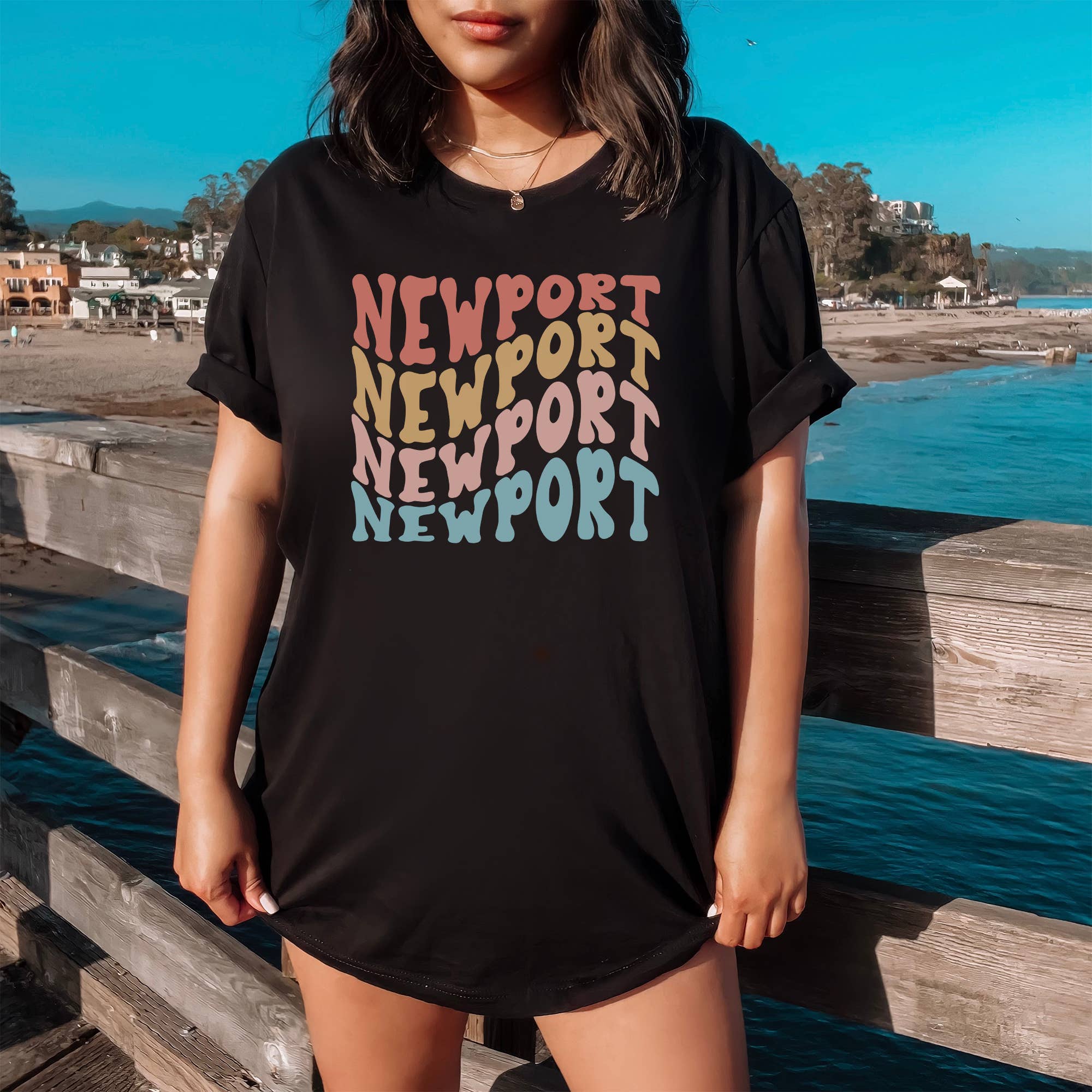Custom Location Tee | Black or White Tee | XS-2XL