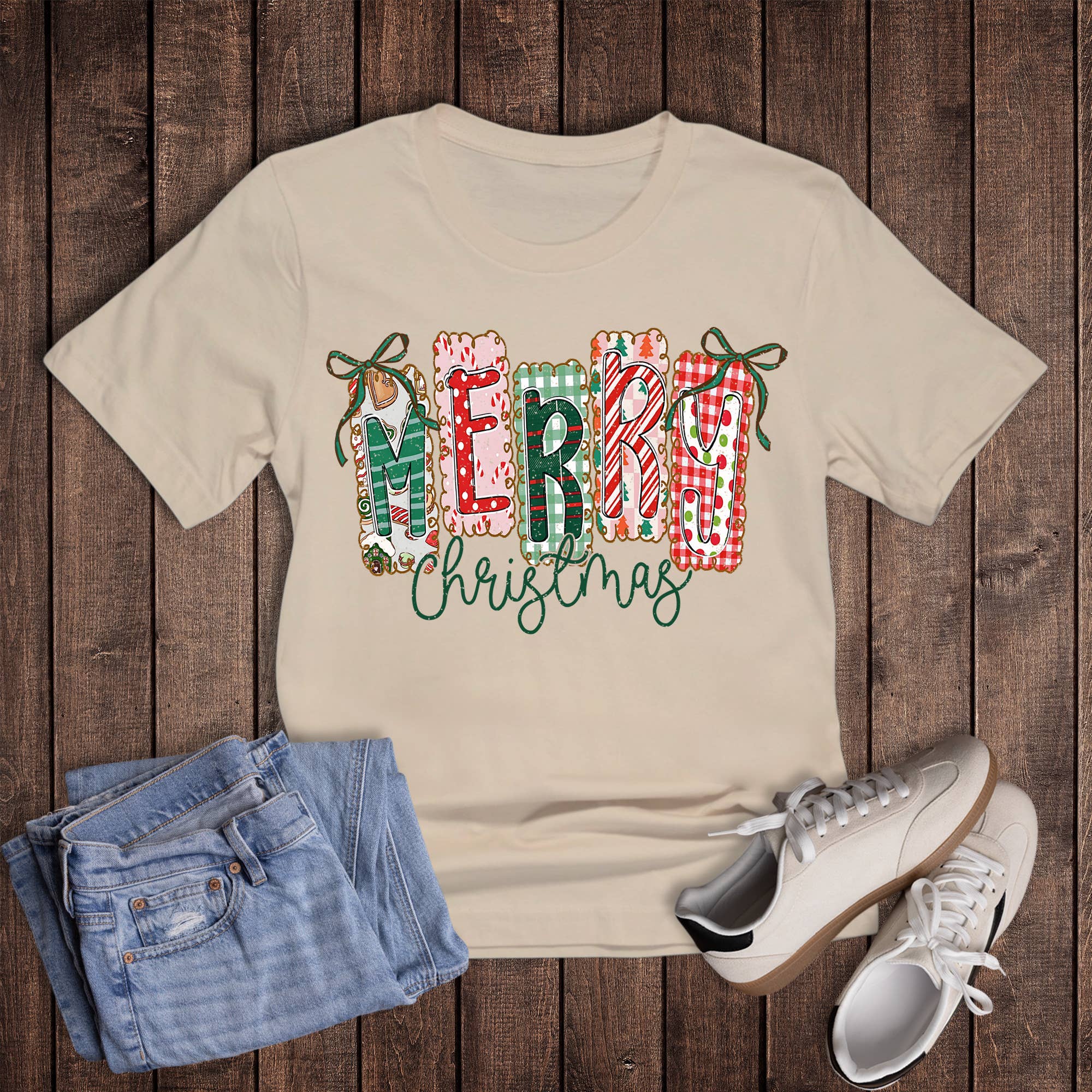 Christmas Merry Tags Graphic Tee
