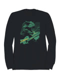 Dinosaur Rock Guitarist Vibes Men's Sweatshirt