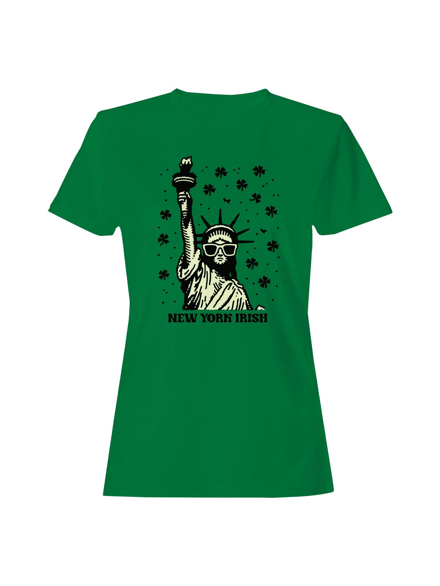 St. Patrick's Day Statue of Liberty Nyc Irish Women's Tee
