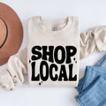 Shop Local Crewneck Sweatshirt, Shop Small