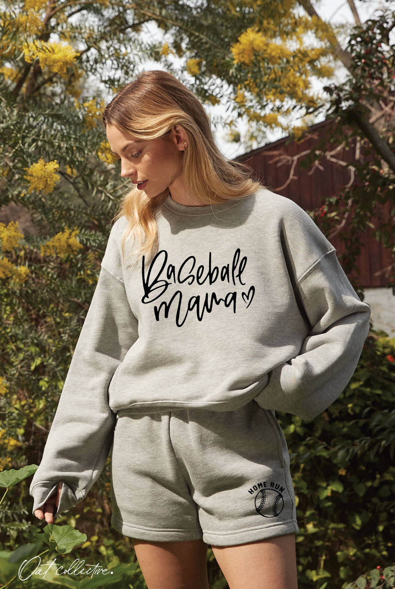 Baseball Mama Mid Graphic Sweatshirt