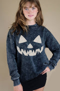 Jack O Lantern Graphic Brushed Sweatshirt