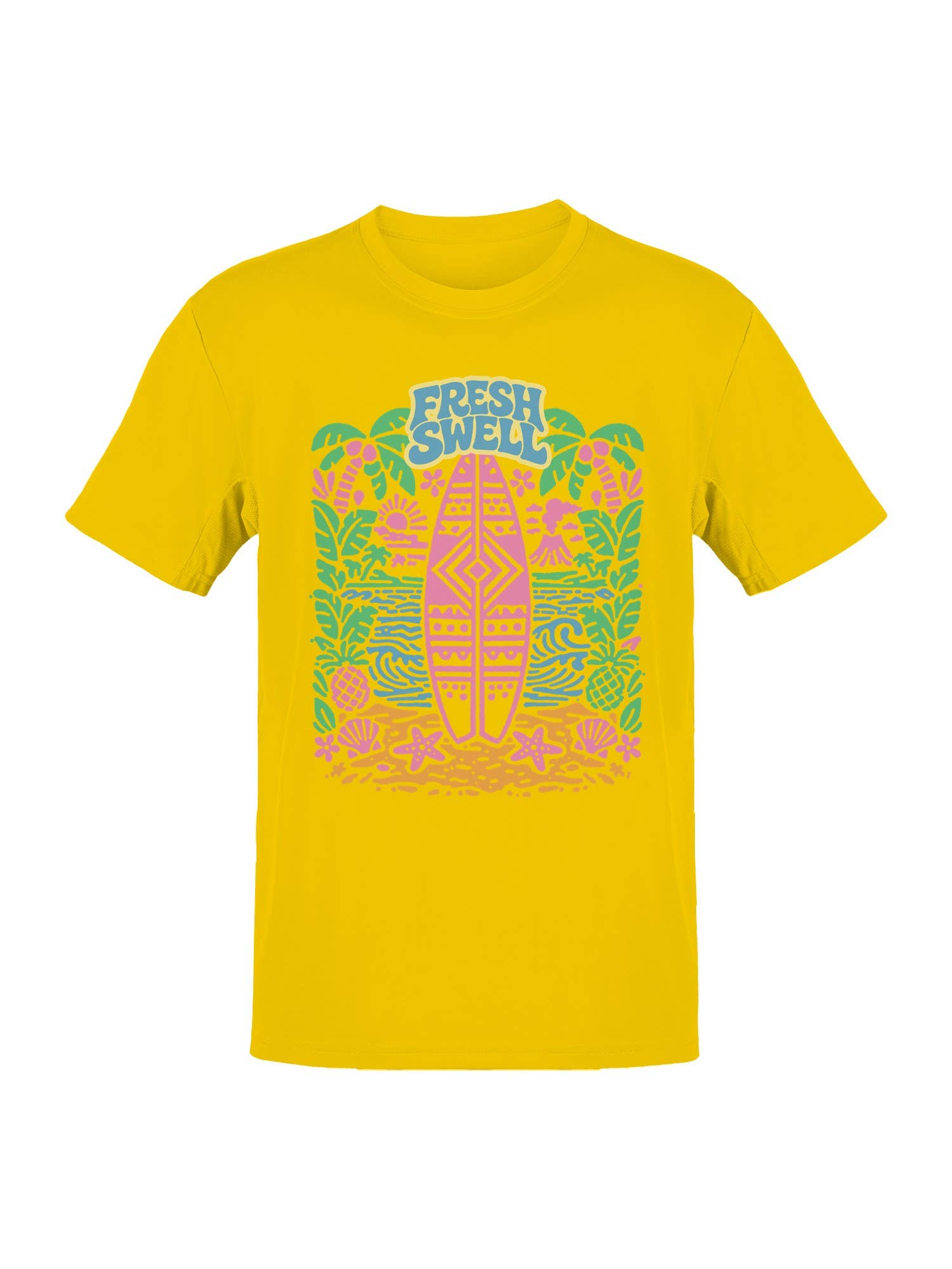 Tropical Surf Fresh Swell Design Men's T-Shirt