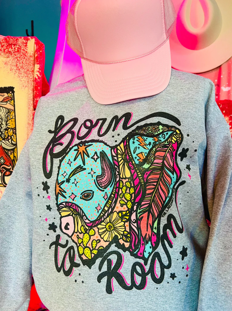 Born To Roam Buffalo-  Tee or Sweatshirt