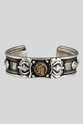 Kala Chakra White Metal Bracelet (MBR-09)
