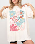 Blossoms Abstract Flowers Boho Floral Festival, Nature Shirt