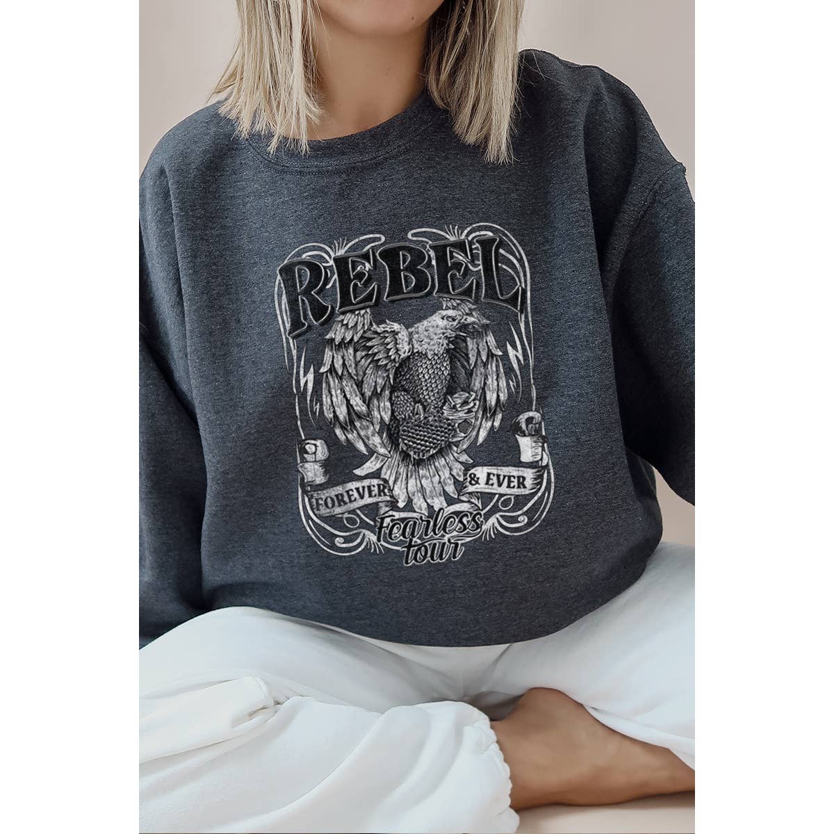 Rebel  Graphic  Sweatshirts