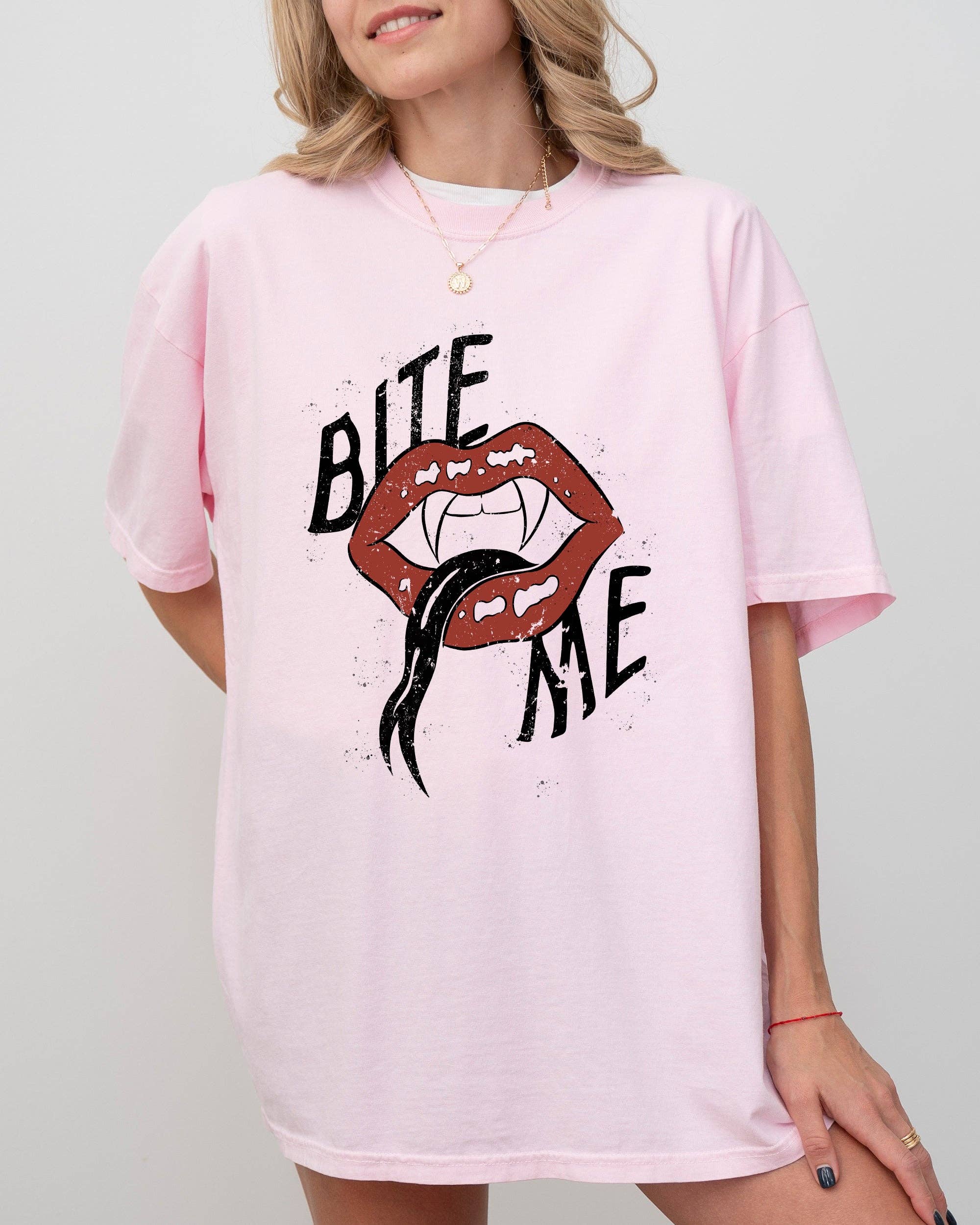 Bite Me, Lips, Vampire, Funny, Sexy, Crude, Vulgar Shirt