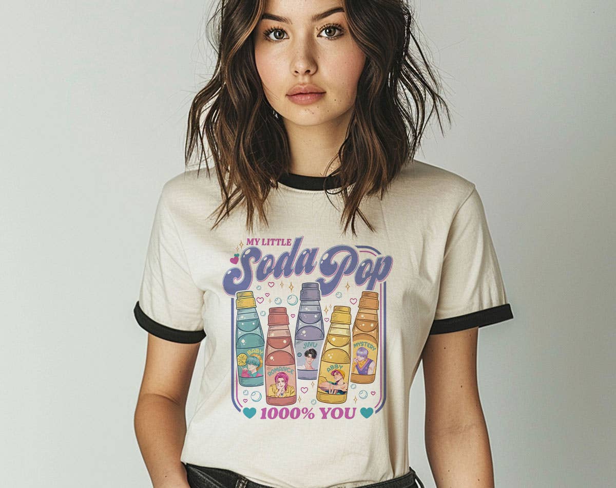 My Little Soda Pop Kpop Saja Demon Inspired Ringer Shirt