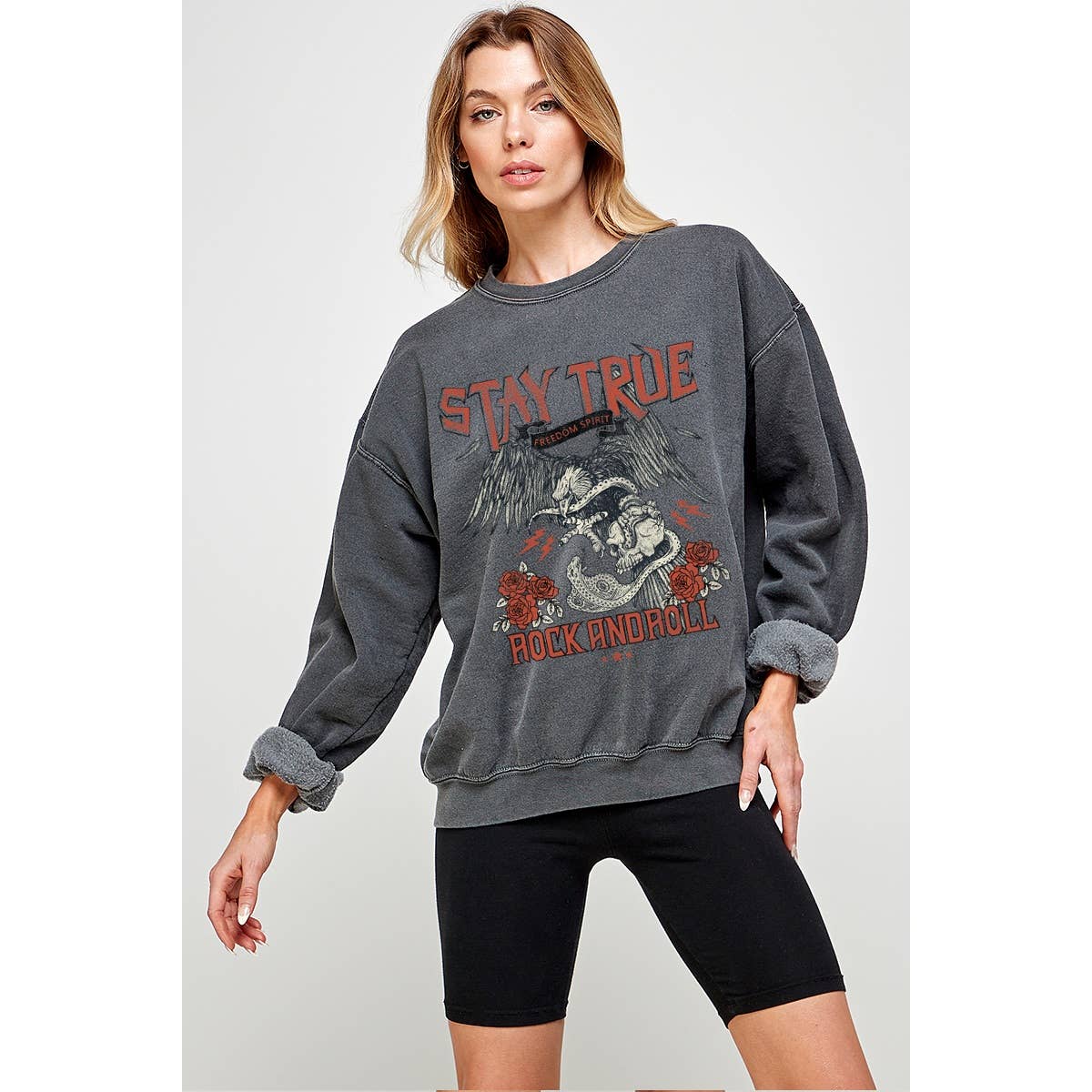 Rock and Roll Graphic  Pigment Dye