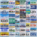 Personalized License Plate Sticker Decal, Custom City State