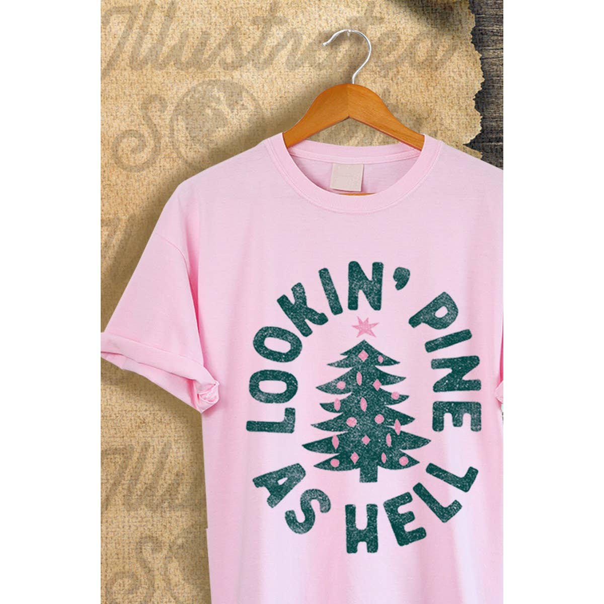 Lookin Pine As Hell Vintage Graphic Tee
